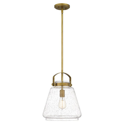 Stella 1 Light Mini Pendant, Clear Seeded