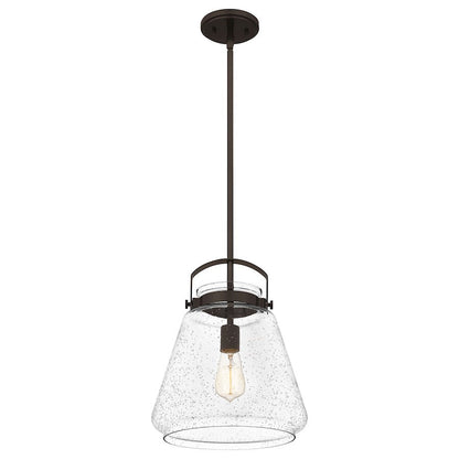 Stella 1 Light Mini Pendant, Clear Seeded