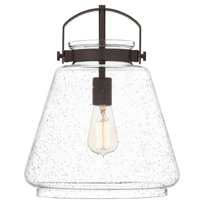 Stella 1 Light Mini Pendant, Clear Seeded