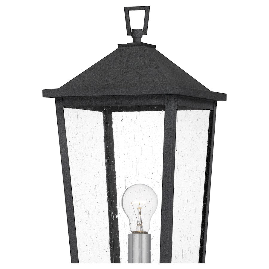 Stoneleigh 1 Light 22" Outdoor Lantern, Mottled Black/Seed