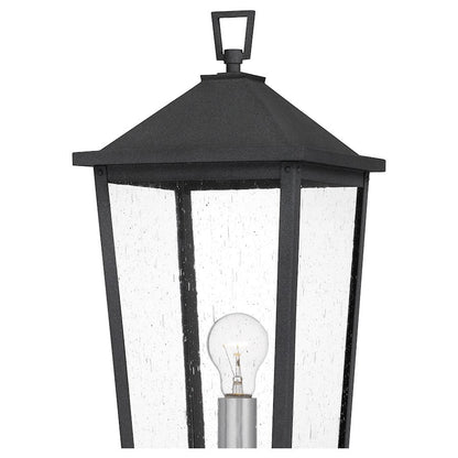 Stoneleigh 1 Light 22" Outdoor Lantern, Mottled Black/Seed