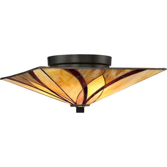 Asheville 2 Light Flush Mount, Valiant Bronze