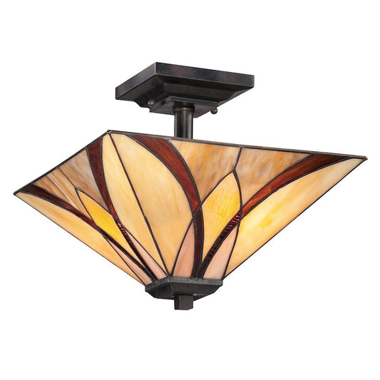 Asheville Semi-Flush Mount, Valiant Bronze