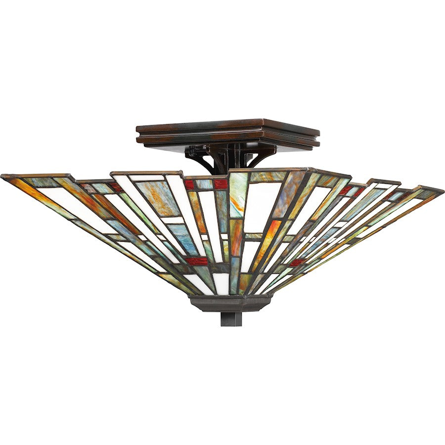 Maybeck 2 Light Flush Mount, Valiant Bronze