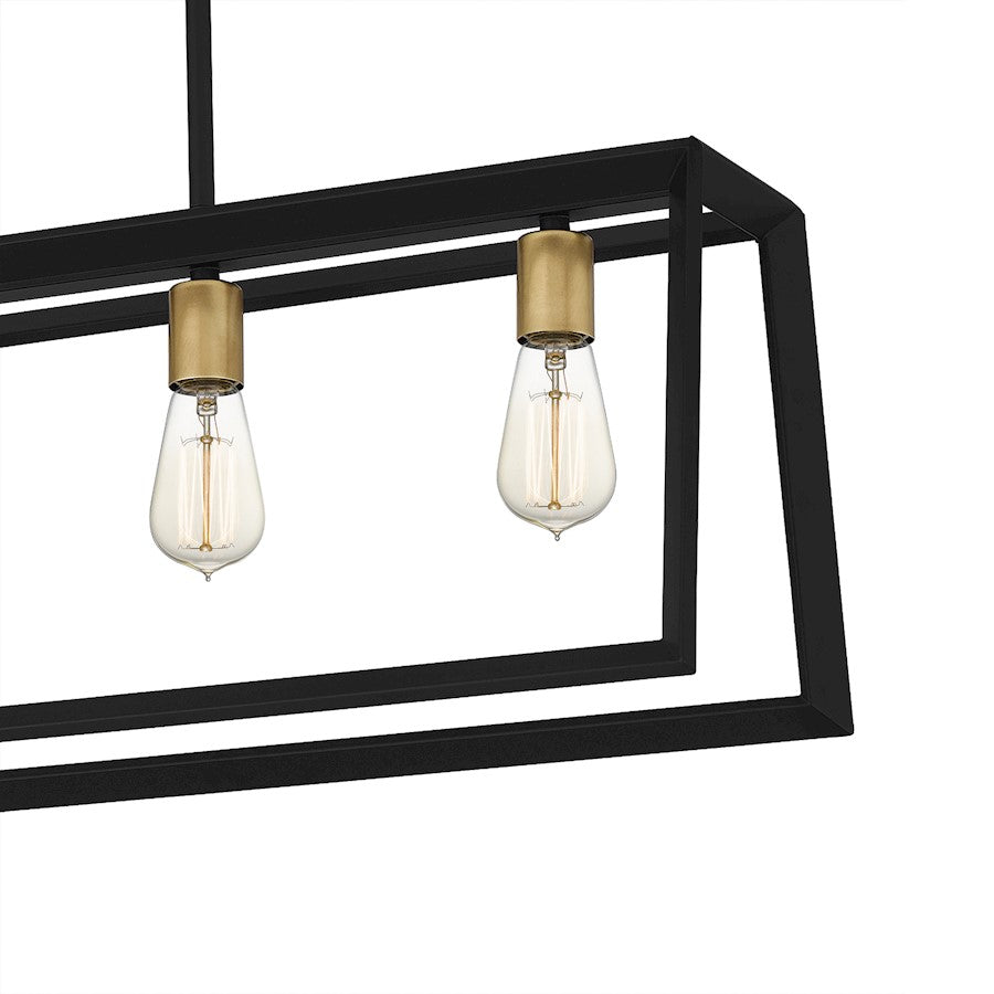 Tilly 5 Light Chandelier Light, Matte Black