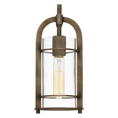 Toscana 1 Light Mini Pendant, Statuary Bronze/Clear