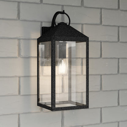 Thorpe 1 Light Outdoor Wall Mount, Mottled Black