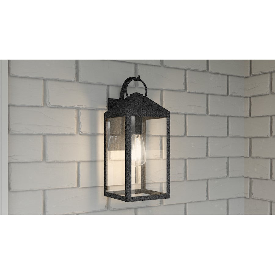 Thorpe 1 Light Outdoor Wall Mount, Mottled Black