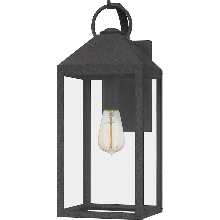 Quoizel Thorpe 1 Light 20" Outdoor Wall Mount, Mottled Black - TPE8408MB