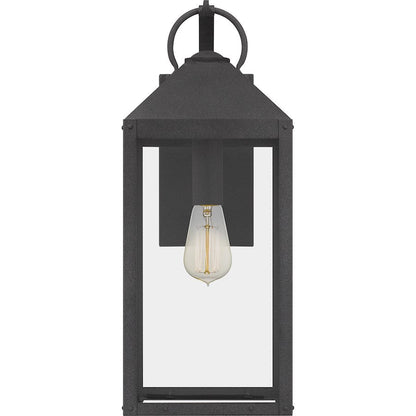 Thorpe 1 Light Outdoor Wall Mount, Mottled Black