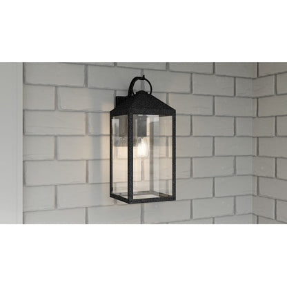 Thorpe 1 Light Outdoor Wall Mount, Mottled Black