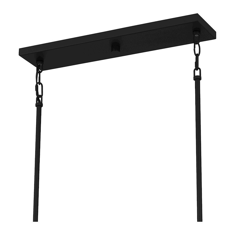 Tippet 5 Light Chandelier Light, Matte Black