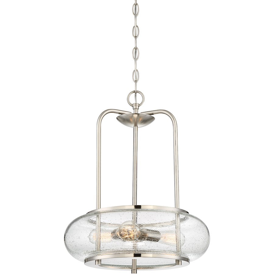 Trilogy Pendant, 3 Light, Brushed Nickel