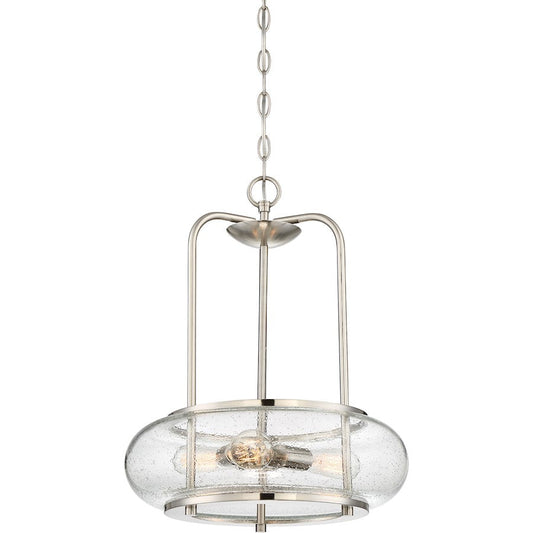 Trilogy Pendant, 3 Light, Brushed Nickel