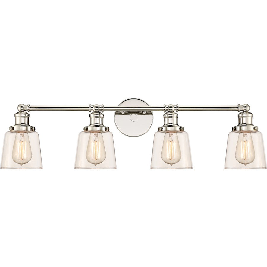 Union Bath Light, Polished Nickel