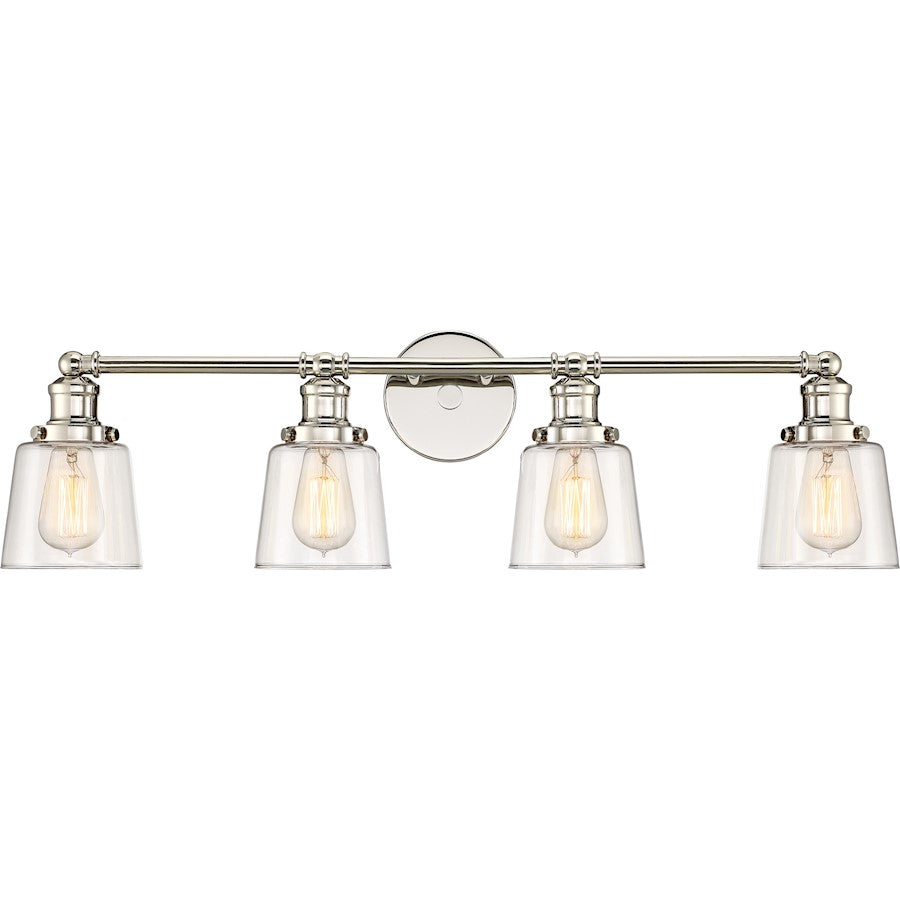 Union Bath Light, Polished Nickel