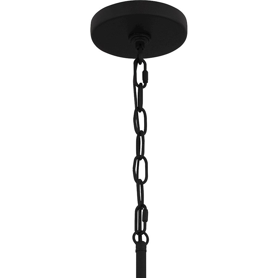 Villa 5 Light Chandelier, Earth Black/Clear