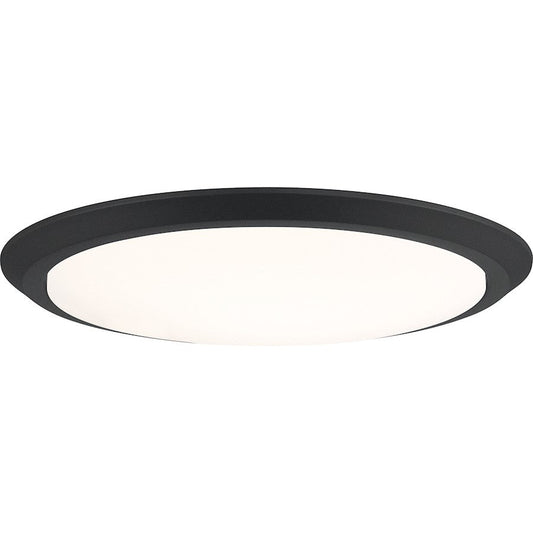 Quoizel Verge 16" Flush Mount, Earth Black - VRG1616EK