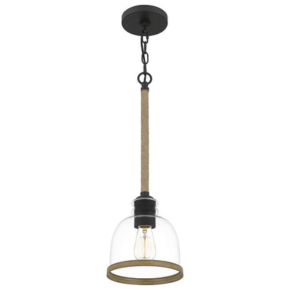 Wagner 1 Light Mini Pendant, Matte Black