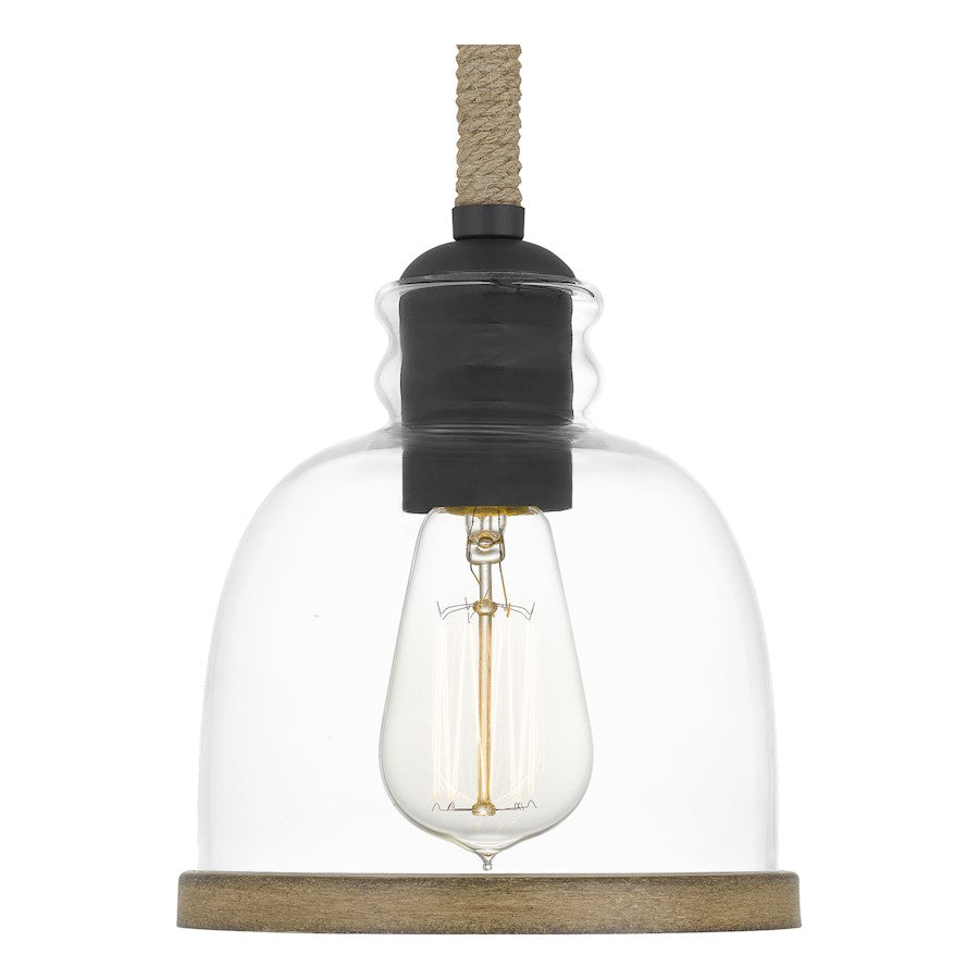 Wagner 1 Light Mini Pendant, Matte Black