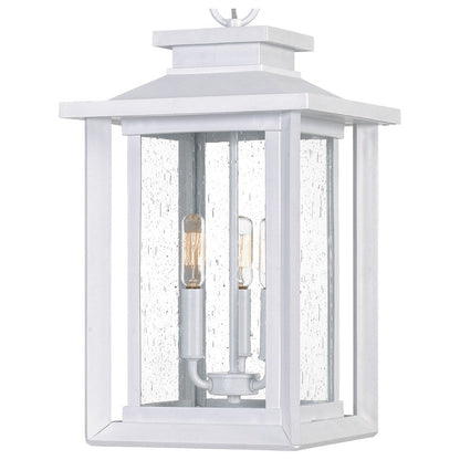 Wakefield 3 Light Outdoor Hanging Lantern, White Lustre