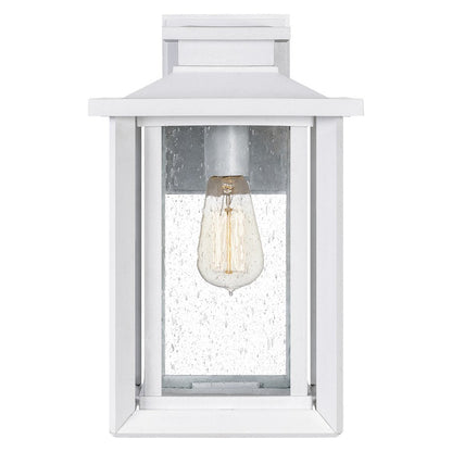 Wakefield 1 Light Outdoor Wall Lantern, White Lustre