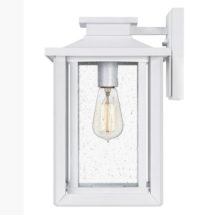 Wakefield 1 Light Outdoor Wall Lantern, White Lustre