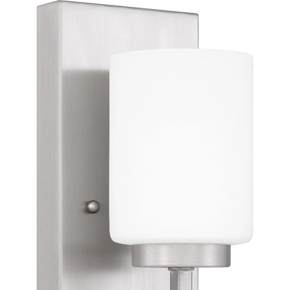 Wilburn 1 Light Wall Sconce, Opal Etched