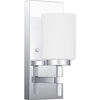 Wilburn 1 Light Wall Sconce, Opal Etched