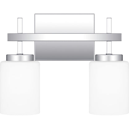 Quoizel Wilburn 2 Light Bath Light, Polished Chrome/Opal Etched - WLB8613C