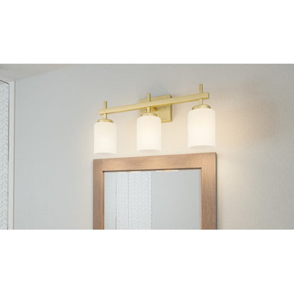 Wilburn 3 Light Bath Light, Opal Etched