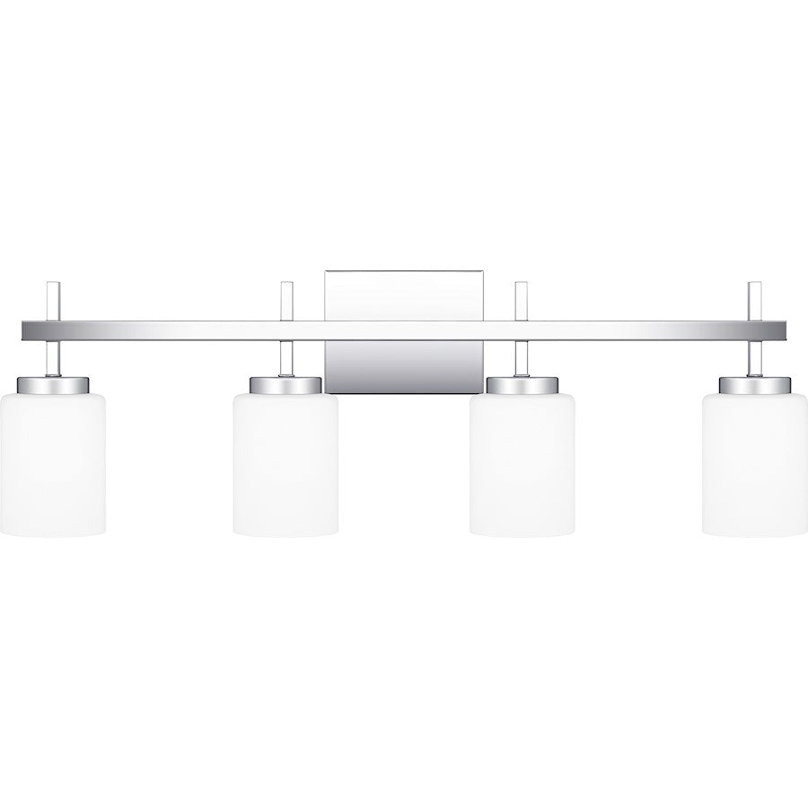 Quoizel Wilburn 4 Light Bath Light, Polished Chrome/Opal Etched - WLB8631C