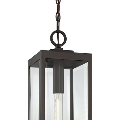 Westover 1 Light Mini Pendant, Clear Seeded