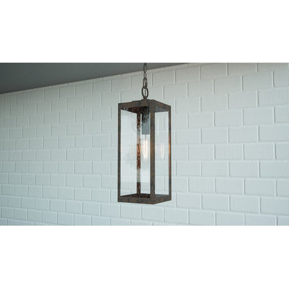 Westover 1 Light Outdoor Hanging Lantern, Industrial Bronze