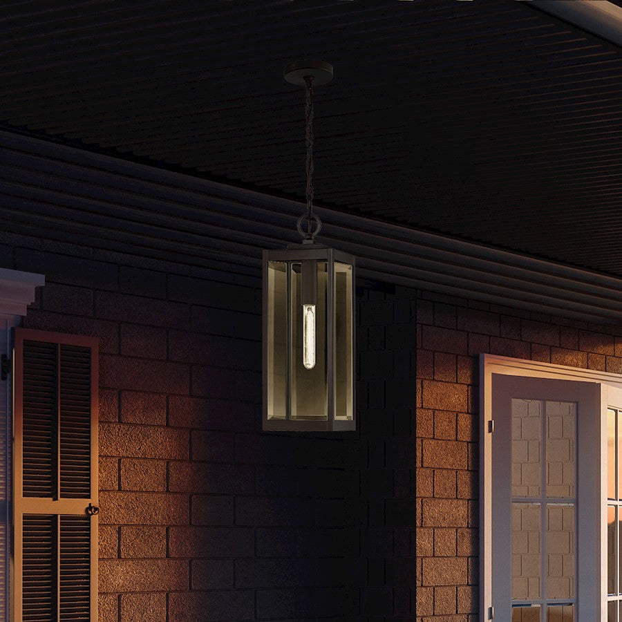 Quoizel Westover 1 Light Outdoor Hanging, Stainless Steel/Beveled - WVR1907SS