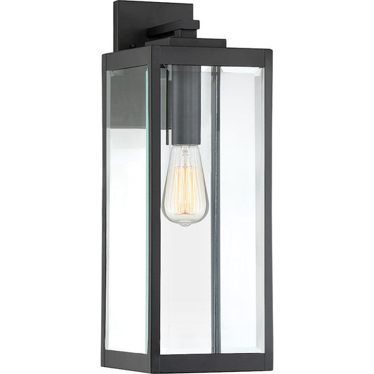 Westover Outdoor Wall Lantern, Earth Black