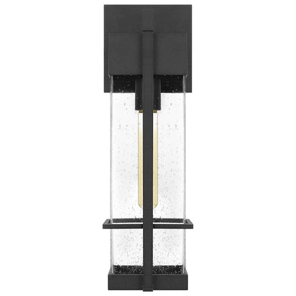 Wynn 1 Light Outdoor Wall Lantern, Earth Black