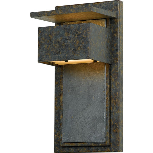 1 Light Zephyr Outdoor Wall Lantern, Muted Bronze