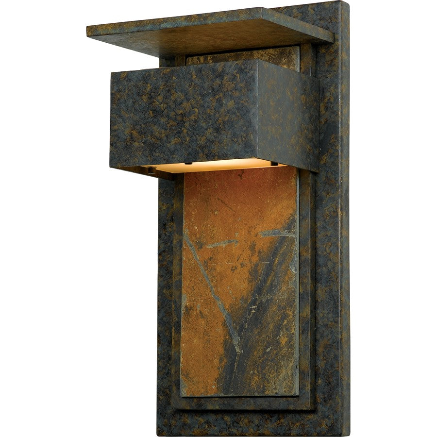 1 Light Zephyr Outdoor Wall Lantern, Muted Bronze